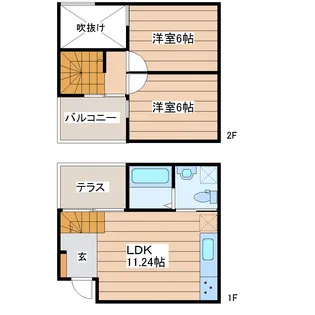 VICOLO A棟の間取り