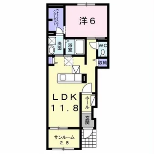 カレント美郷III【1階】の間取り
