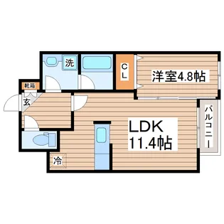 プロモ河原町【2階】の間取り