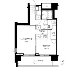 オーパスホームズ千駄木(LaSante千駄木)【9階】の間取り