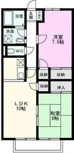 マインドハイムコンフォール【1階】の間取り