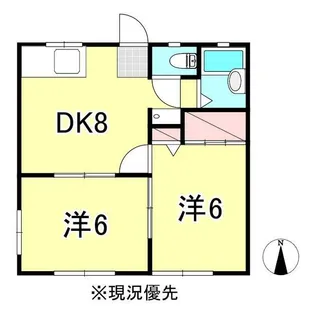 みなみハイツ【1階】の間取り
