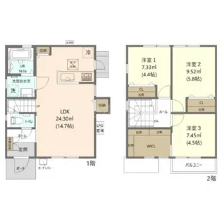 福岡県春日市須玖北2【一戸建】の間取り