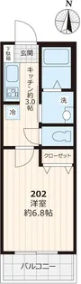 プラムガーデン代田【2階】の間取り