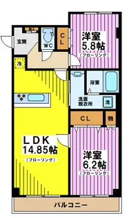 コーポ石井【1階】の間取り