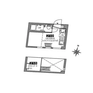 マツバラハウス 2F【2階】の間取り
