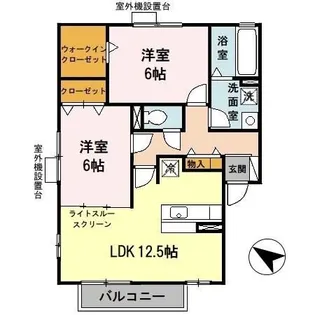 リビングタウン泉大津【2階】の間取り