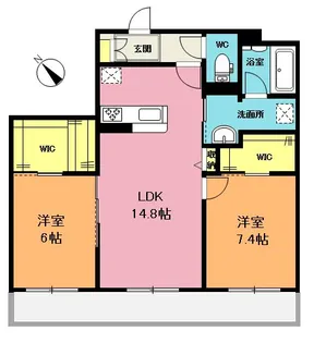 パークヒルズ【2階】の間取り
