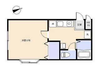 S0044R エスパーダ西本郷【1階】の間取り