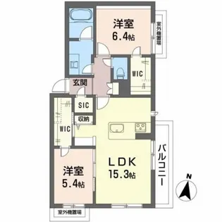 クオリティメゾン【3階】の間取り