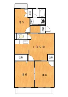 グランシャリオ【2階】の間取り
