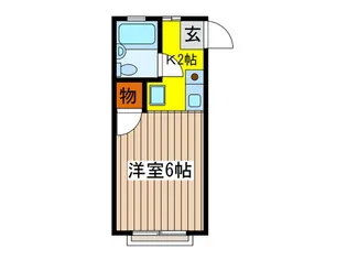 シャルマン松が丘【1階】の間取り