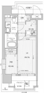 グランフォーレプライム箱崎【6階】の間取り