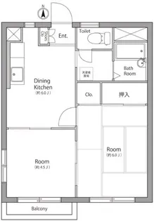 リンナイハイツ【2階】の間取り