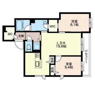 ウィステリア深沢【2階】の間取り