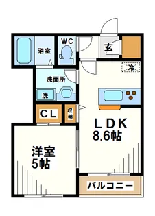 エルミタージュ桜上水【3階】の間取り