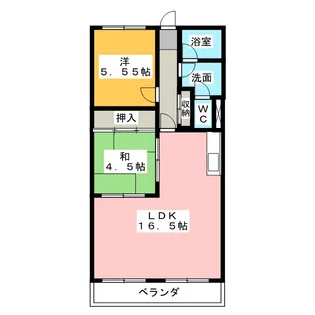 愛知県名古屋市西区赤城町【マンション】の間取り