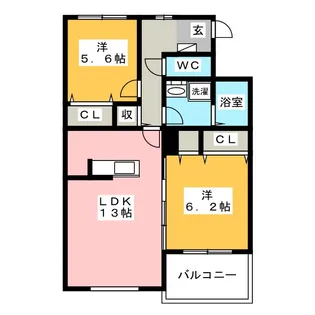 ルミナスコート【2階】の間取り