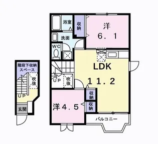 アメニティパレス【2階】の間取り