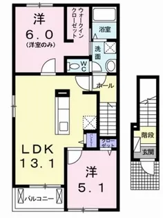 フローリッシュ【2階】の間取り
