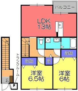 グレイスロマーヌII【2階】の間取り