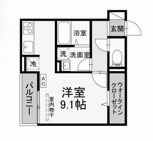 広島県福山市東川口町2【アパート】の間取り