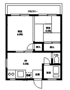 東京都大田区南雪谷3【アパート】の間取り
