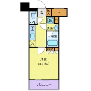 アウローラ日泉【3階】の間取り