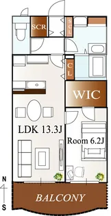 ルコランヴェール杜【5階】の間取り