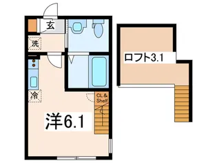ラベルヴィー弘明寺【1階】の間取り