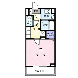 エアフォルク三ツ沢【1階】の間取り