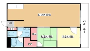 大阪府豊中市上新田3【マンション】の間取り