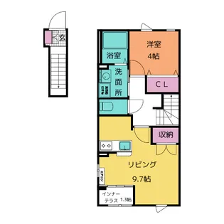 カサ デ クオーレ【2階】の間取り