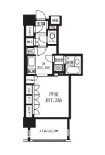 ライオンズシティ白金高輪【7階】の間取り