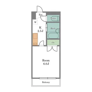 ラベンダー仙川【4階】の間取り