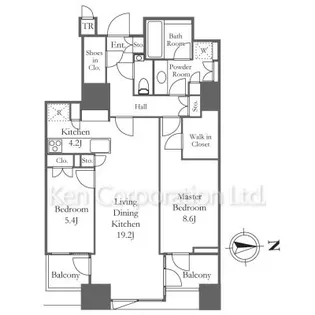三田ガーデンヒルズイーストヒル【5階】の間取り