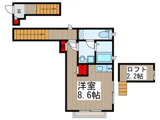 メゾン・ド・ミネット.【2階】の間取り
