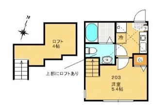 シティハイツ文京【2階】の間取り