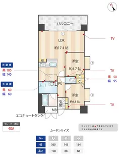 ニューガイア南葛西No.71【3階】の間取り