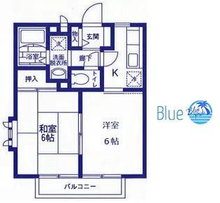 フォレスト勝田【2階】の間取り