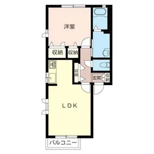 ヴィヴィアンA【2階】の間取り