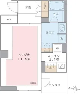 Brillia ist 東雲キャナルコート【3階】の間取り