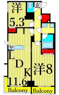 La Douceur田端【9階】の間取り