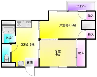 シティ八尾【2階】の間取り