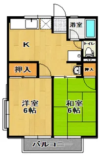 シティハイムメルローズ【2階】の間取り