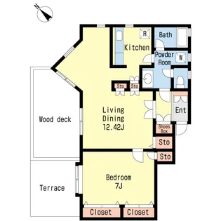 FORT・LEMURIA【1階】の間取り