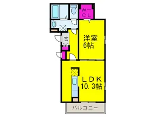 リアン鳳【3階】の間取り