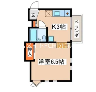 芙蓉マンション【2階】の間取り