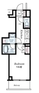 プレール・ドゥーク中野南台【1階】の間取り