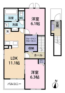 スターヒルズ サウス【2階】の間取り